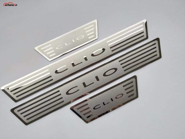 Planet Gates Renault CLIO IV clio 4 Door Sill Scuff Plate Guards Stainless Door Sills Pedal Car Styling Sticker 2014-2020