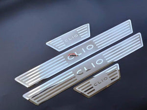 Planet Gates Renault CLIO IV clio 4 Door Sill Scuff Plate Guards Stainless Door Sills Pedal Car Styling Sticker 2014-2020