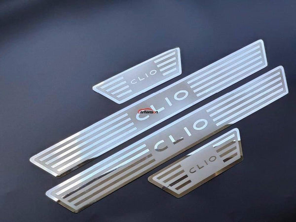 Planet Gates Renault CLIO IV clio 4 Door Sill Scuff Plate Guards Stainless Door Sills Pedal Car Styling Sticker 2014-2020