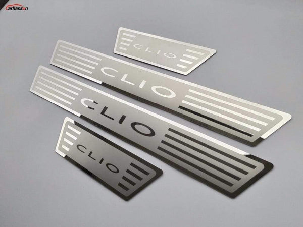 Planet Gates Renault CLIO IV clio 4 Door Sill Scuff Plate Guards Stainless Door Sills Pedal Car Styling Sticker 2014-2020