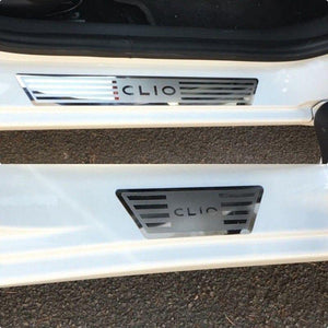 Planet Gates Renault CLIO IV clio 4 Door Sill Scuff Plate Guards Stainless Door Sills Pedal Car Styling Sticker 2014-2020