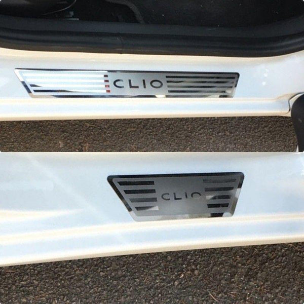Planet Gates Renault CLIO IV clio 4 Door Sill Scuff Plate Guards Stainless Door Sills Pedal Car Styling Sticker 2014-2020