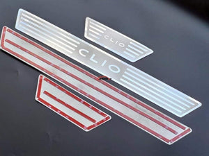 Planet Gates Renault CLIO IV clio 4 Door Sill Scuff Plate Guards Stainless Door Sills Pedal Car Styling Sticker 2014-2020