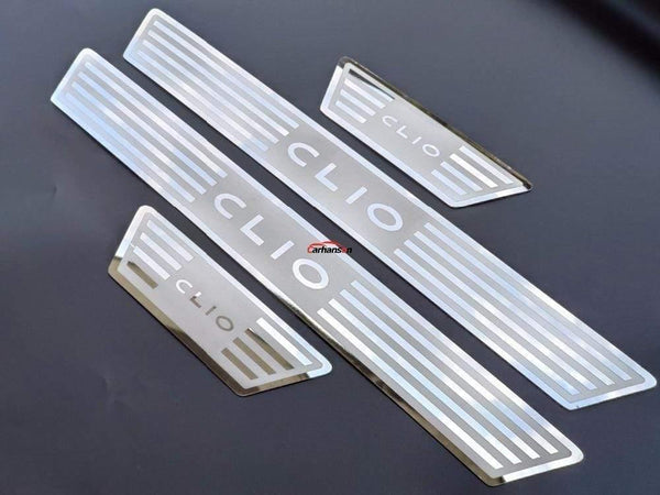 Planet Gates Renault CLIO IV clio 4 Door Sill Scuff Plate Guards Stainless Door Sills Pedal Car Styling Sticker 2014-2020