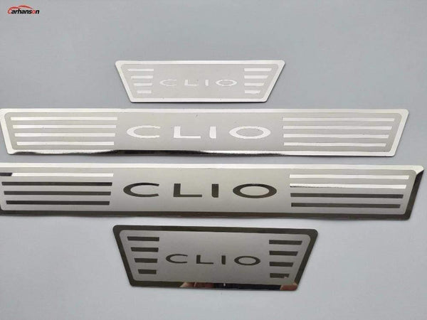 Planet Gates Renault CLIO IV clio 4 Door Sill Scuff Plate Guards Stainless Door Sills Pedal Car Styling Sticker 2014-2020