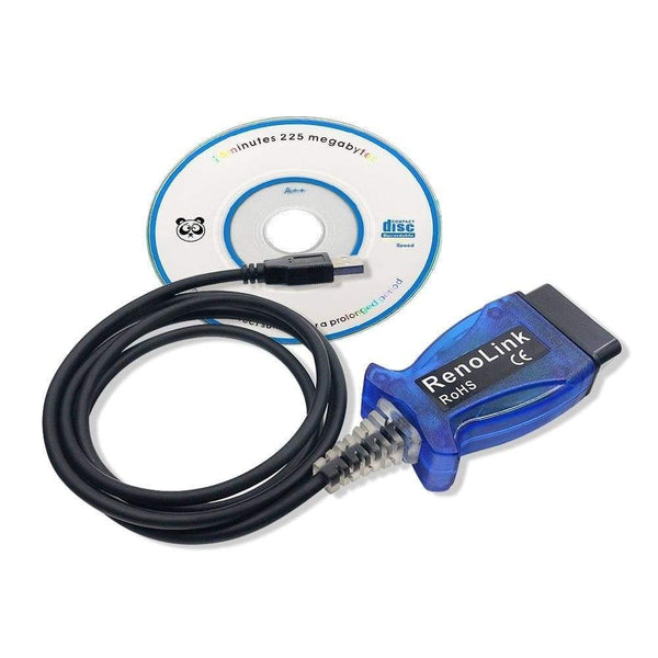 Planet Gates Renollink USB Diagnostic Cable For Renault ECU Programmer Key Programming Airbag Reset Reno Link V1.52 OBDII Programmer