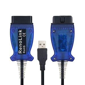 Planet Gates Renollink USB Diagnostic Cable For Renault ECU Programmer Key Programming Airbag Reset Reno Link V1.52 OBDII Programmer