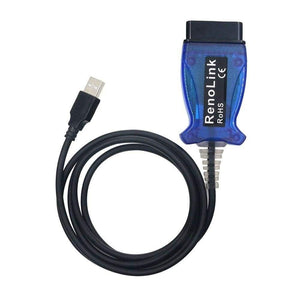 Planet Gates Renollink USB Diagnostic Cable For Renault ECU Programmer Key Programming Airbag Reset Reno Link V1.52 OBDII Programmer