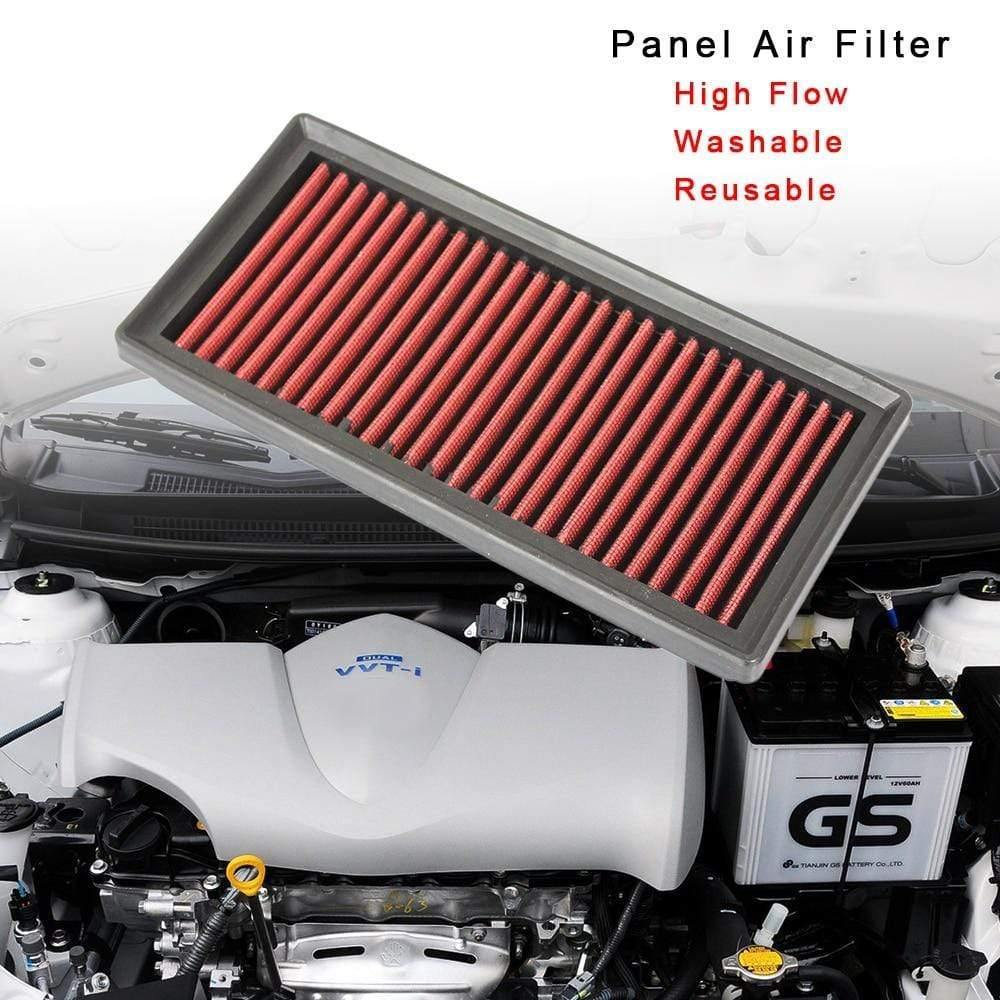 Planet Gates Replacement Panel Air Filter High Flow for Cold Air Intake Fits for MITSUBISHI Attrage Mirage Space Star Colt OEM 1500A399