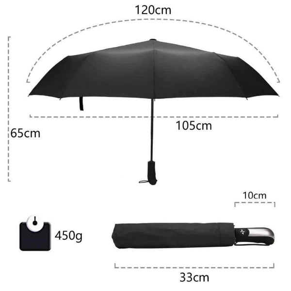 Planet Gates Resistant Folding Automatic Umbrella Rain Women Auto Luxury Big Windproof Umbrellas Rain For Men Black Coating 10K Parasol