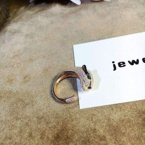 Planet Gates Resizable / Rose Gold Color animal ring,S 925 sterling silver AAA zirconia leopard rings,rose gold/gold/silver fashion panther jewelry women accessories