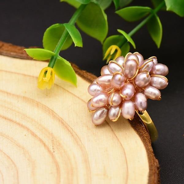 Planet Gates Resizable / Style 1 925 Sterling Silver Natural Fresh Water Pink Pearl Heart Shape Ring For Women Wedding Fine Jewelry anillos mujer GR0235