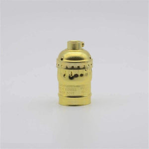 Planet Gates retro bronze / without switch Vintage Lamp Holder with knob switch/Pull-chain Switch Pendant Lights E27/E26 Socket UL/110V/220V Base Lighting accessories