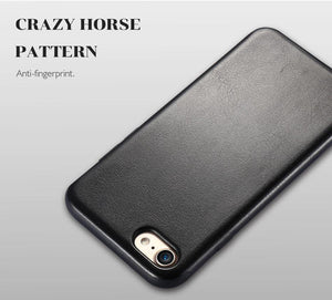 Planet Gates [Retro Crazy Horse Style] FLOVEME Leather Phone Bag Cases For iPhone 7 Cover For iPhone 6s 6 Plus X XS Max XR Precise Hole Case