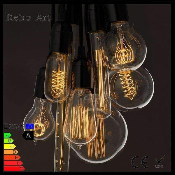 Planet Gates Retro globe Edison Lamp G125 40W antique Incandescent filament Light Bulb