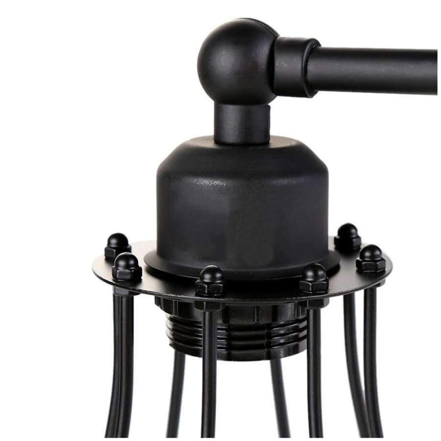 Planet Gates Retro Industrial Edison Simplicity Antique Wall Lamp with Metal Grapefruit shade - Black