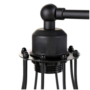 Planet Gates Retro Industrial Edison Simplicity Antique Wall Lamp with Metal Grapefruit shade - Black