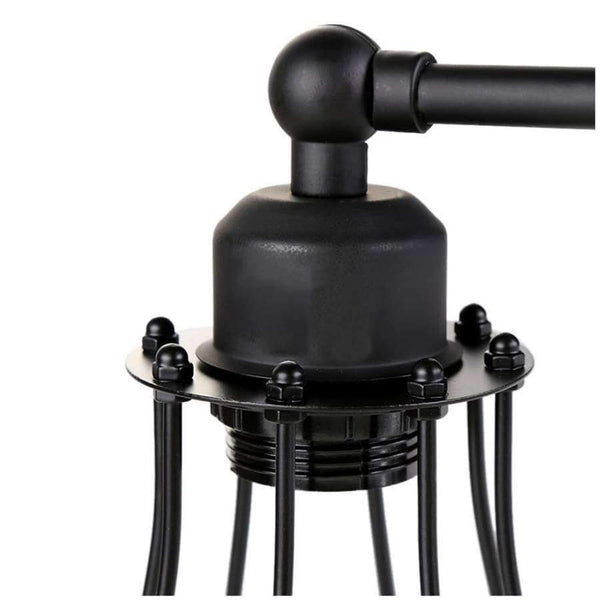 Planet Gates Retro Industrial Edison Simplicity Antique Wall Lamp with Metal Grapefruit shade - Black