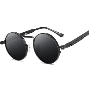 Planet Gates Retro Round Sunglasses Men Women Brand Designer Punk Style Windproof Metal Frame Vintage Sun Glasses Oculos De Sol