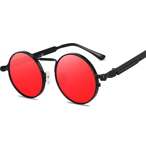 Planet Gates Retro Round Sunglasses Men Women Brand Designer Punk Style Windproof Metal Frame Vintage Sun Glasses Oculos De Sol