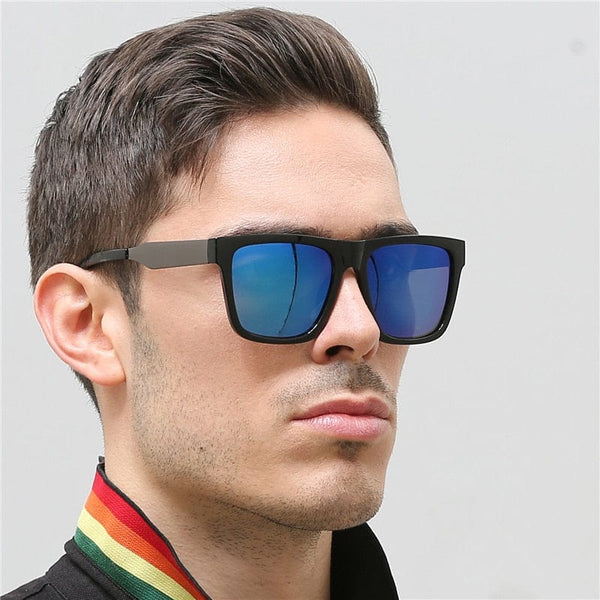 Planet Gates Retro Square Polarzied Men's Sunglasses For Driving High Quality UV400 Oversized Sunglass Male Fashionable Wide Leg Sun Glasses