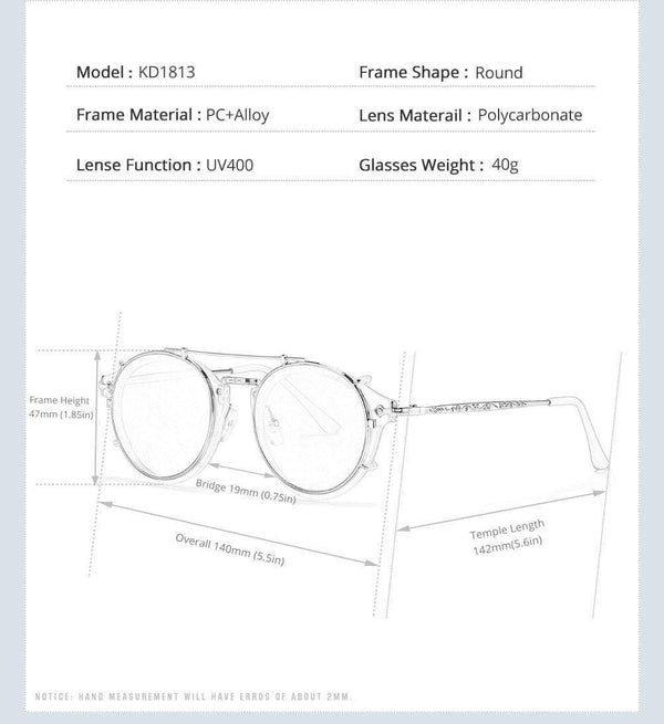 Planet Gates Retro Steampunk Round Clip On Sunglasses Men Women Double Layer Removable Lens Baroque Carved Legs Glasses UV400  With Box