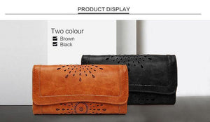 Planet Gates Retro Wallet Female Purse PU Leather handbag practical Women wallets and purses Vintage Long Wallets