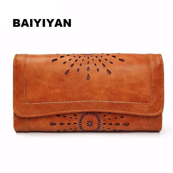 Planet Gates Retro Wallet Female Purse PU Leather handbag practical Women wallets and purses Vintage Long Wallets