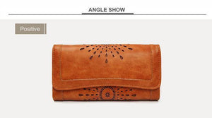 Planet Gates Retro Wallet Female Purse PU Leather handbag practical Women wallets and purses Vintage Long Wallets