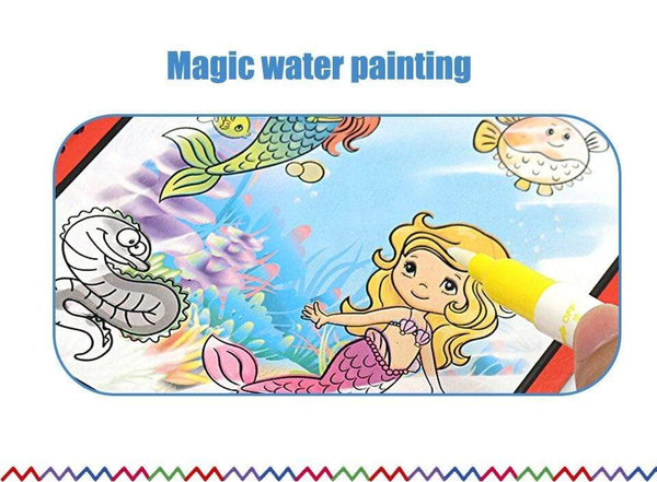 Planet Gates Reusable Magic Water Drawing Book for Kids Coloring Picture Book Magic Water Pen Painting Drawing Board Educational Toys