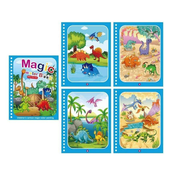 Planet Gates Reusable Magic Water Drawing Book for Kids Coloring Picture Book Magic Water Pen Painting Drawing Board Educational Toys