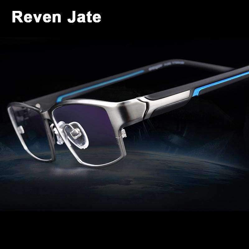 Planet Gates Reven Jate EJ267 Fashion Men Eyeglasses Frame Ultra Light-weighted Flexible IP Electronic Plating Metal Material Rim Glasses