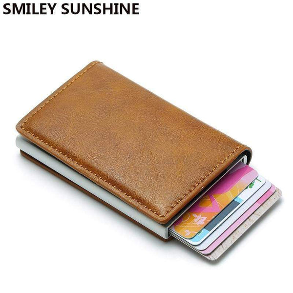 Planet Gates Rfid Blocking Automatical Aluminium Thin Men Wallets Male Mini Slim Wallet Card ID Holders Walet Small Purses Money Bag Valet