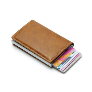 Planet Gates Rfid Blocking Automatical Aluminium Thin Men Wallets Male Mini Slim Wallet Card ID Holders Walet Small Purses Money Bag Valet
