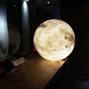 Planet Gates RGB 16 Colors Moon Lamp Night Light Touch Sensor Remote 2 Control USB Rechargeable 3D Print Moon Light night lamp IQ