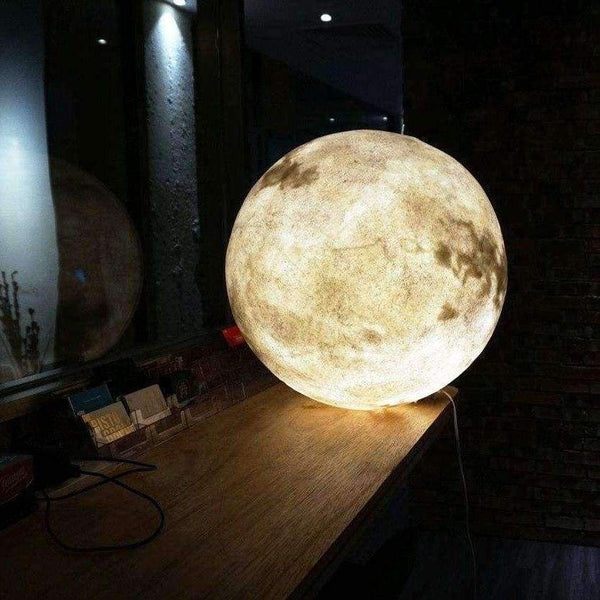 Planet Gates RGB 16 Colors Moon Lamp Night Light Touch Sensor Remote 2 Control USB Rechargeable 3D Print Moon Light night lamp IQ