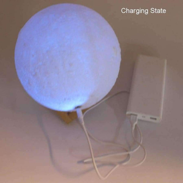 Planet Gates RGB 16 Colors Moon Lamp Night Light Touch Sensor Remote 2 Control USB Rechargeable 3D Print Moon Light night lamp IQ