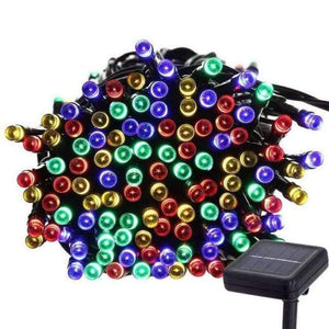Planet Gates RGB / 17M 100LED Woodpow F5 100-200LED Solar String Lights Christmas Tree Fairy Lamp Xmas Holiday Waterproof Garden Courtyard Decoration Lights