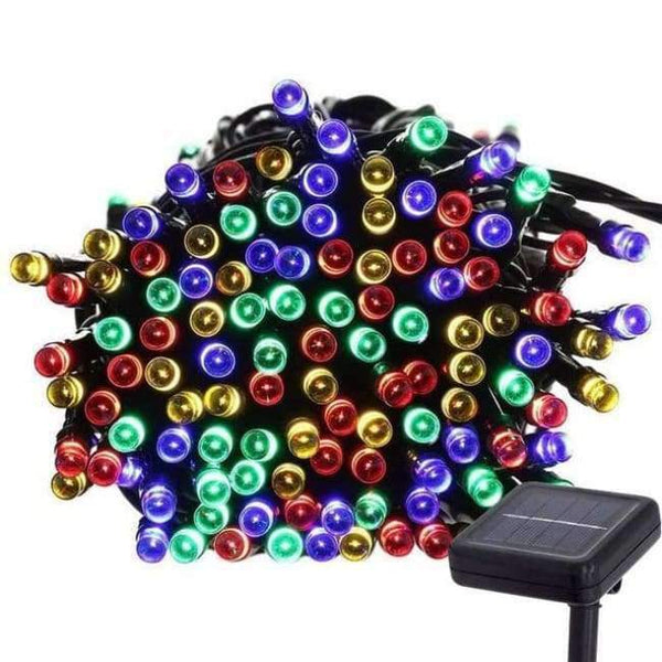 Planet Gates RGB / 17M 100LED Woodpow F5 100-200LED Solar String Lights Christmas Tree Fairy Lamp Xmas Holiday Waterproof Garden Courtyard Decoration Lights