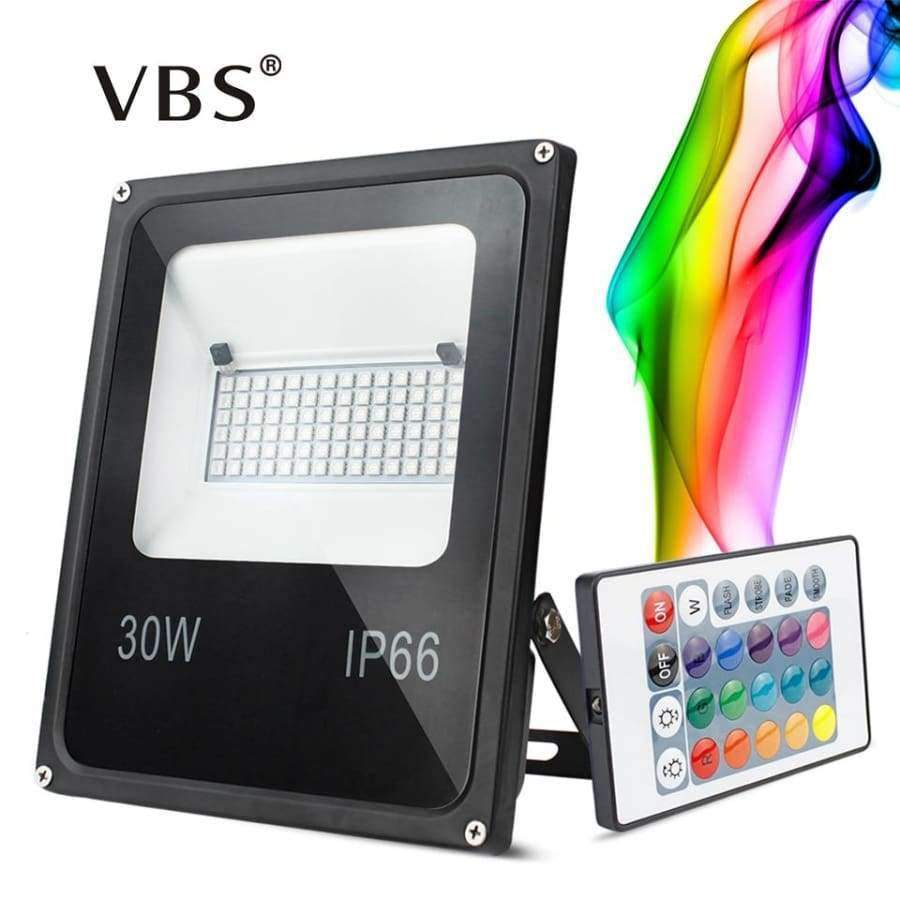 Planet Gates RGB / 20W  220V Led Flood Light Outdoor Spotlight Floodlight Remote Led 20W 30W 50W Led Reflector IP66 Waterproof Garden 220V RGB Lighting