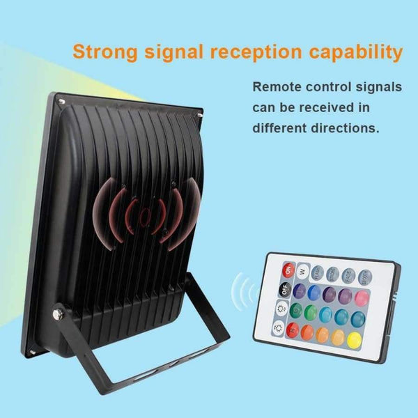 Planet Gates RGB / 20W  220V Led Flood Light Outdoor Spotlight Floodlight Remote Led 20W 30W 50W Led Reflector IP66 Waterproof Garden 220V RGB Lighting