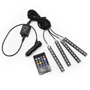 Planet Gates RGB LED DRL Strip Light Car Interior Decorative Lights Automobile Atmosphere Lamp Remote/Voice/App Control Foot Lamps