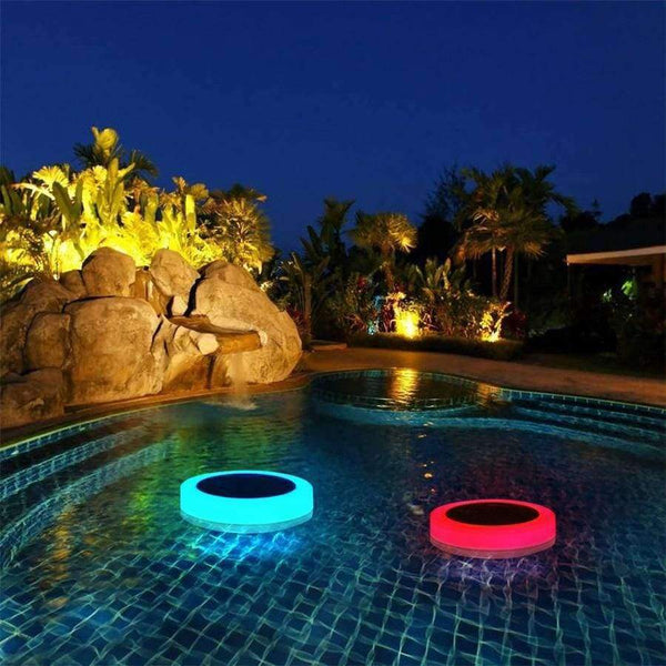 Planet Gates RGB Solar Swimming Pool LED Lights Outdoor Pool Hotel Fountain Light IP68 Waterproof Solar Floating Lights With Remote Control
