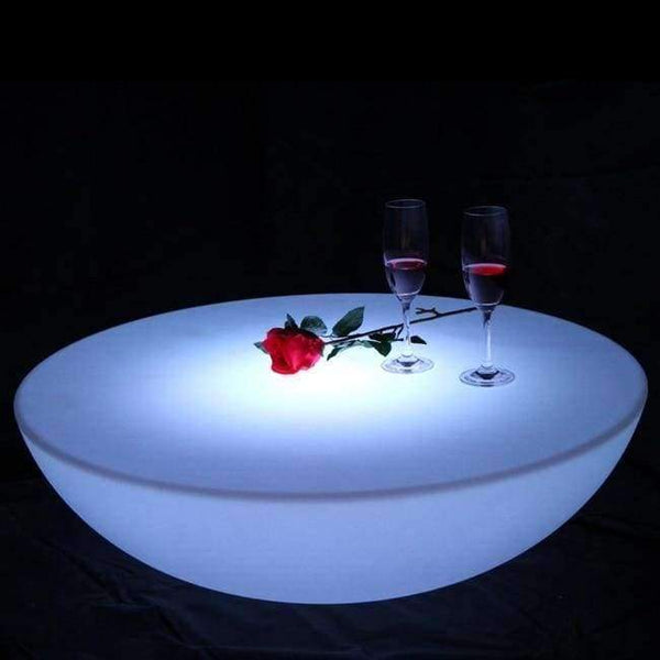 Planet Gates RGBW Rechargeable Club Led Illuminated Coffee Table Light Furnitures Factory Offer SK-LF17 (D91*H22cm) 1pc