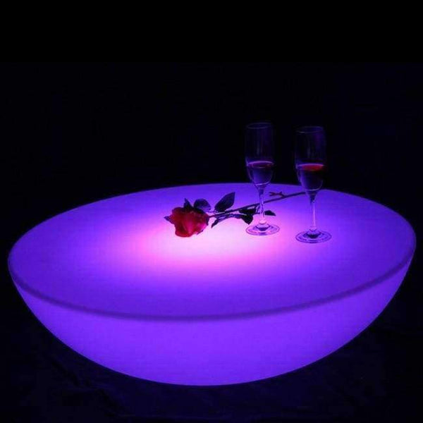 Planet Gates RGBW Rechargeable Club Led Illuminated Coffee Table Light Furnitures Factory Offer SK-LF17 (D91*H22cm) 1pc