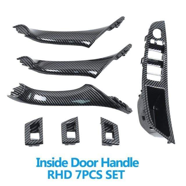 Planet Gates LHD RHD Interior Door Carbon Fiber Armrest Pull Handle Assembly Replacement For BMW 5 Series F10 F11 520i 523i 525i 528i 535i