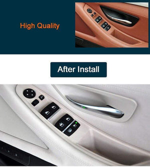 Planet Gates RHD Car Door Window Panel Handle Pull Trim Cover Front Left For BMW 5 Series F10 F11 F18 51417225873 2011-2017 Right Hand Drive