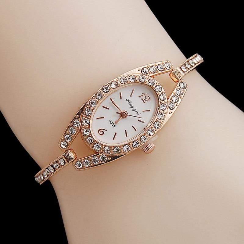 Planet Gates Rhinestone Rose Gold Watches Women Stainless Steel Bracelet Diamante Quartz Watch Women Dress Watches female hours