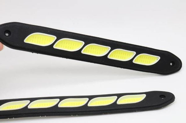 Planet Gates rhombus 2pcs LED COB DRL Flexible Silicone Daytime Running Lights  4 Styling External Waterproof Led Car Light Source