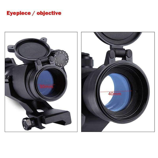 Planet Gates Riflescopes 32mm M2 Sighting Telescope Laser Gun Sight with Reflex Red Green Dot Scope for Picatinny Rail Hunting Tools